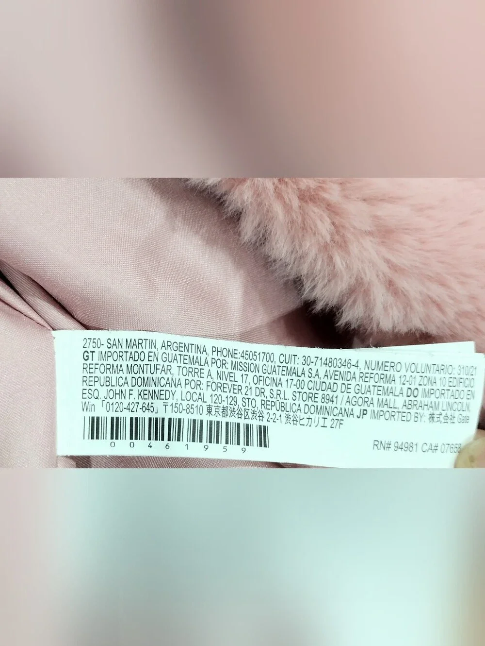 Forever 21 Sz S Dusty Pink Faux Fur Cropped Jacket